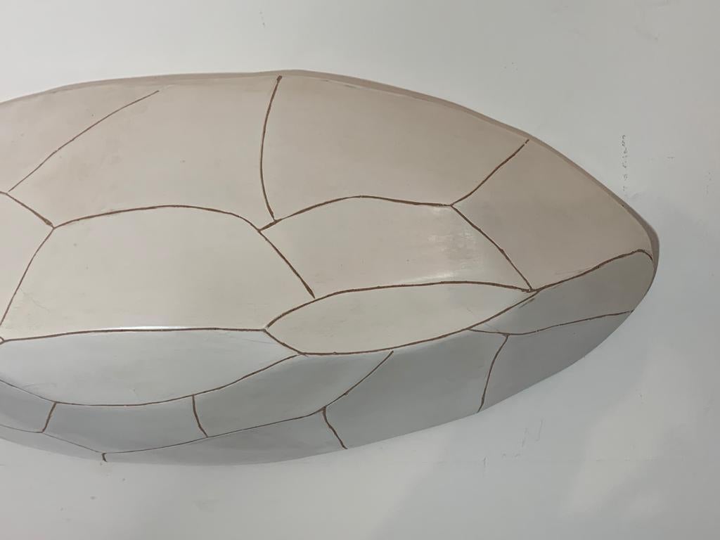 Ère spatiale Yuri Zatarain, sculpture en terre cuite émaillée, début du XXIe siècle en vente