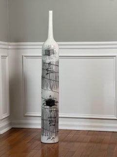Yuri Zatarain Large Floor Vase, "Sketchbook" Series