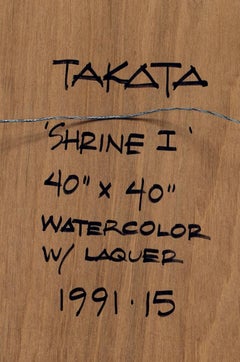 "Shrine I" Watercolor with Lacquer Mixed Media