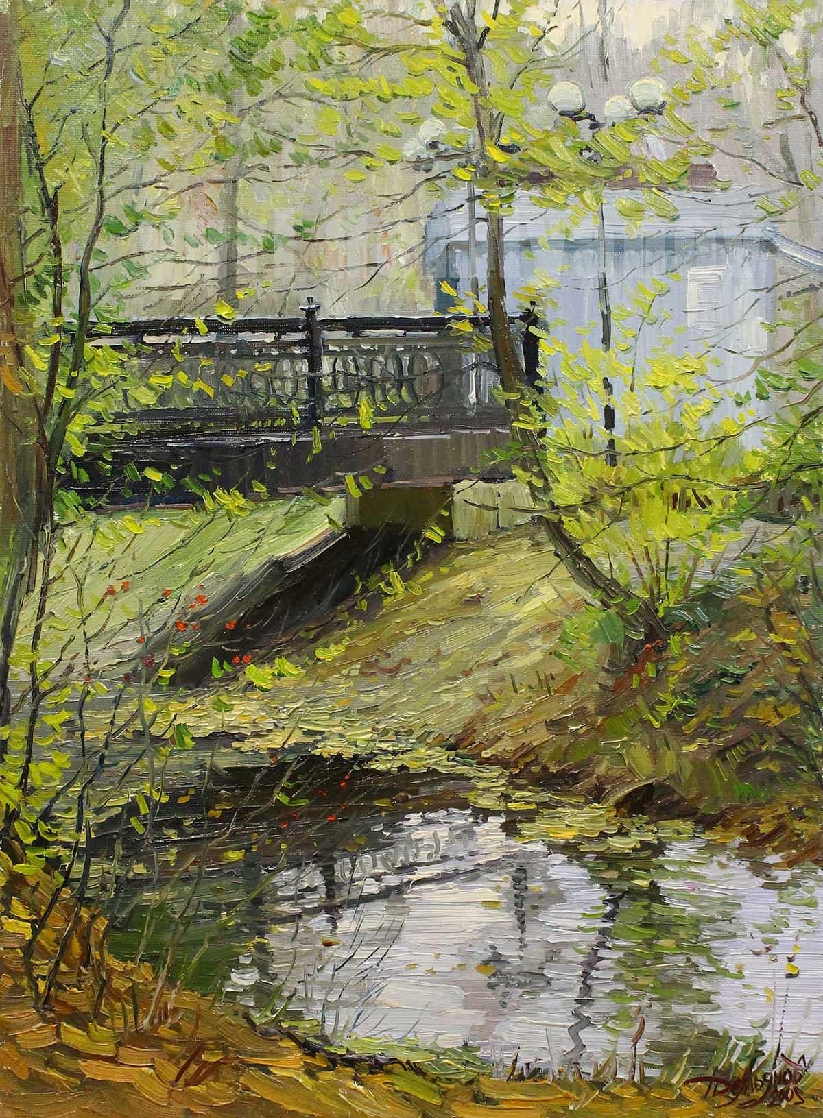 Russian Contemporary Art by Yuriy Demiyanov - Bridge For Sale 5
