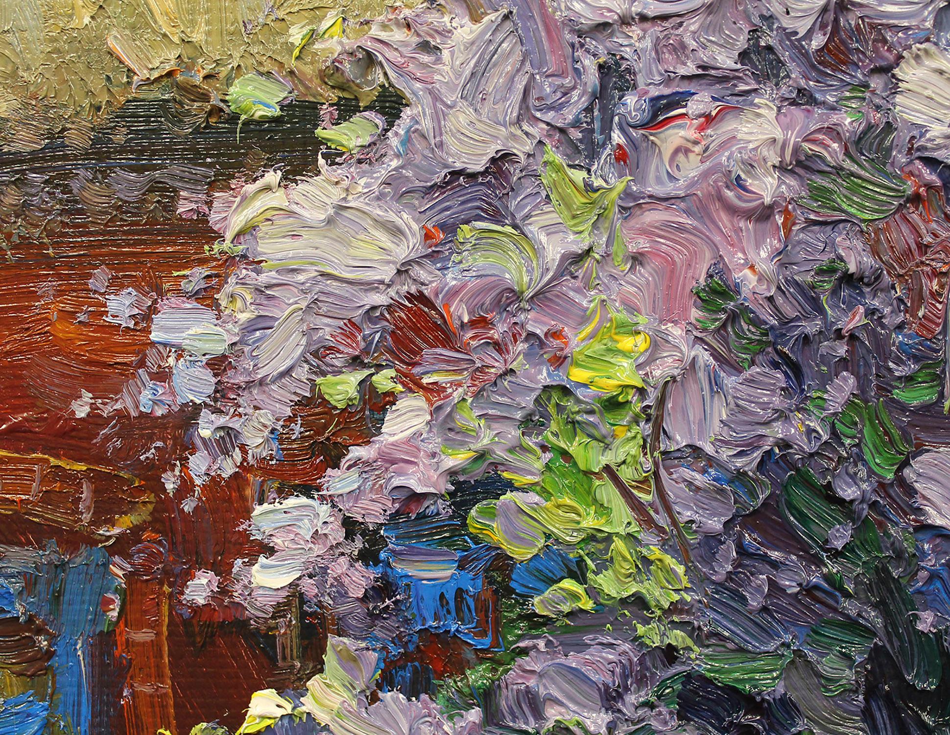 Russian Contemporary Art by Yuriy Demiyanov - Lilac under the Window 1