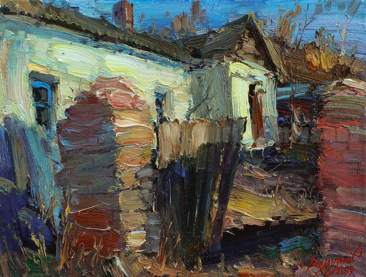 Russian Contemporary Art by Yuriy Demiyanov - Old Gate For Sale 1