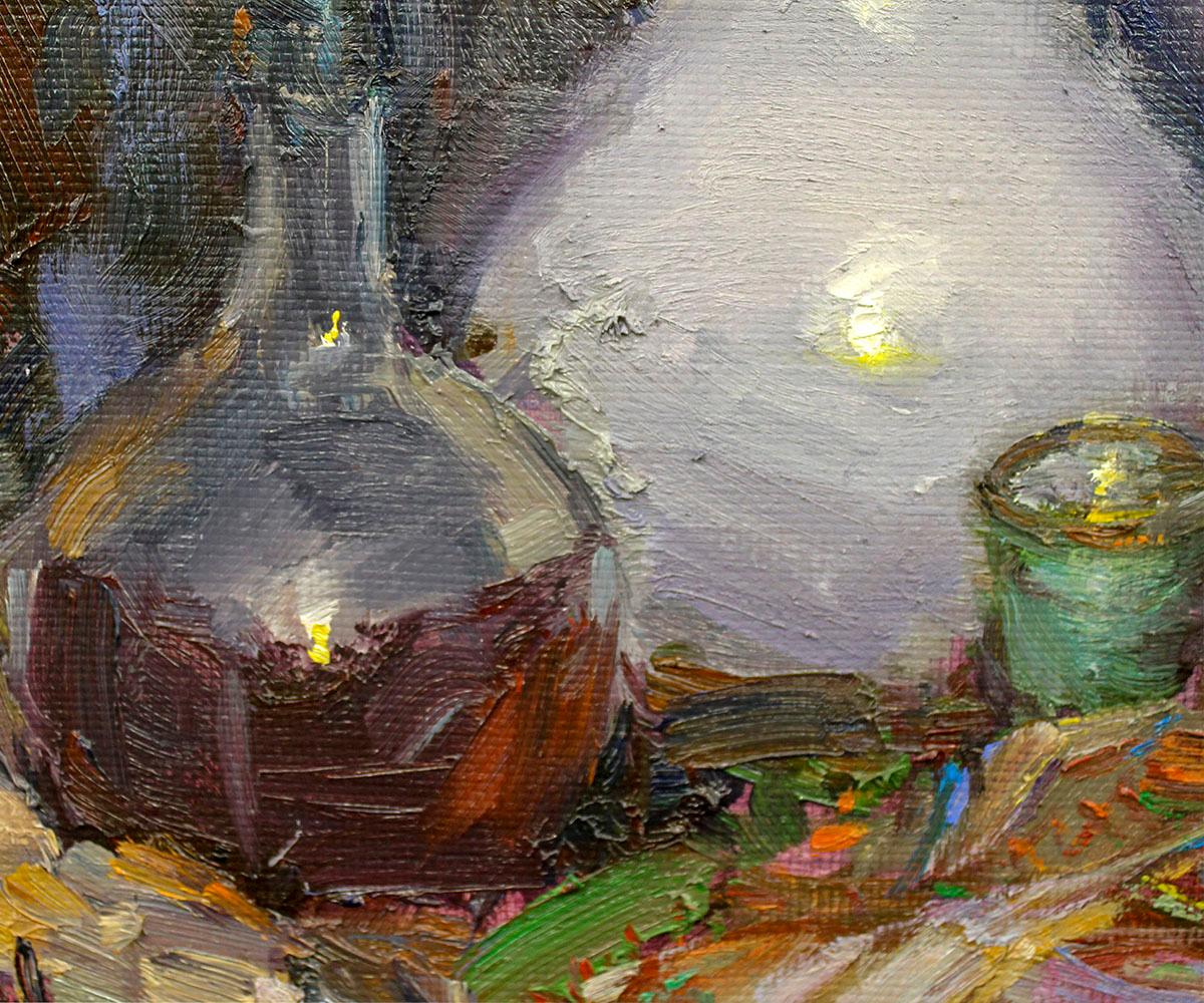 Arte contemporáneo ruso de Yuriy Demiyanov - Redondo y Blanco en venta 4