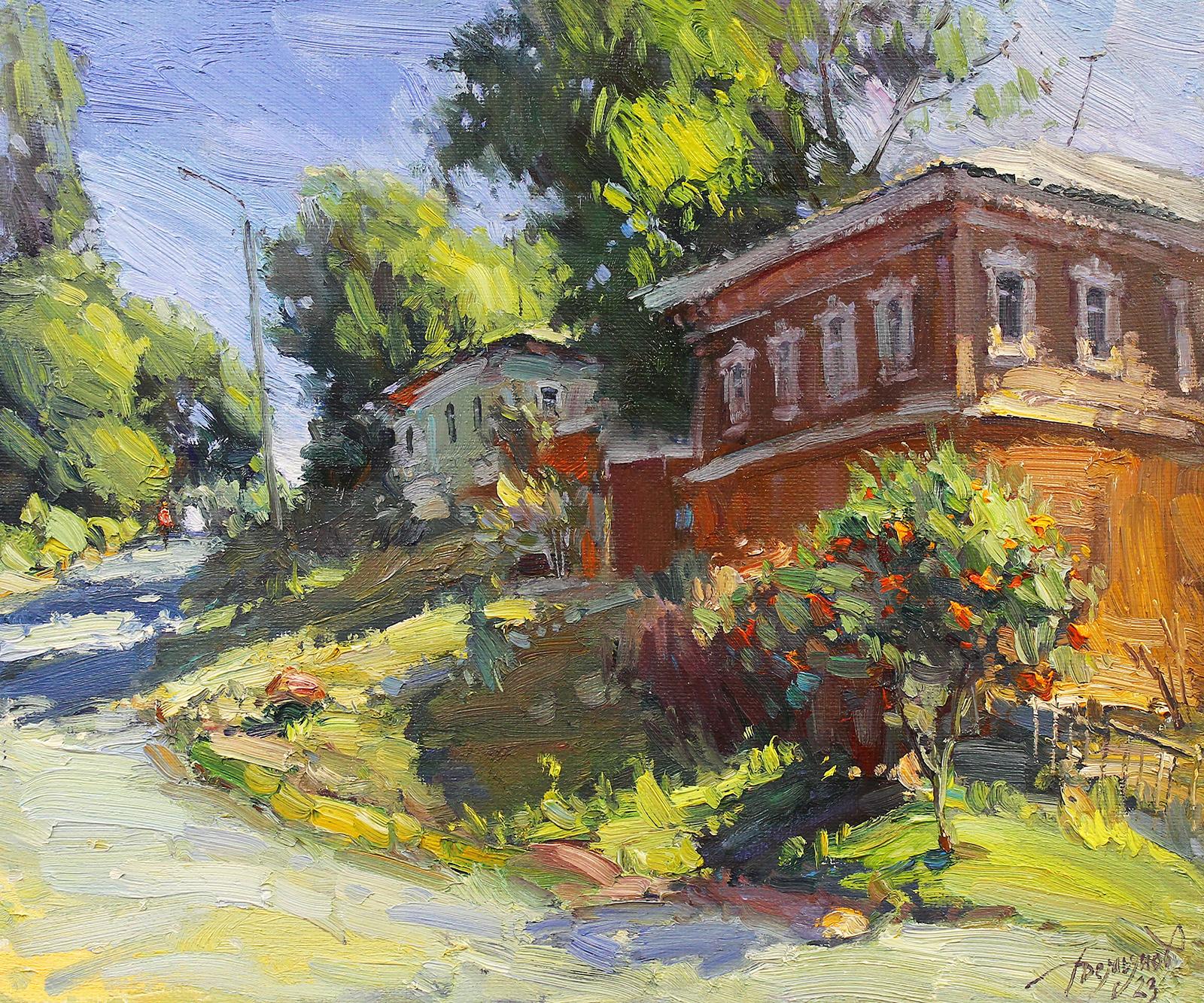 Oil on canvas

Yuriy Demiyanov is a Russian artist born in 1964 who lives and works in Zadonsk, Russia. He is graduated from the Lipetsk State Pedagogical Institute. He frequently exhibits in Voronezh, Lipetsk, Moscow and other Russian cities.
