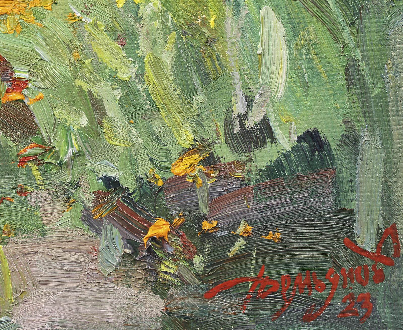 Art contemporain russe de Yuriy Demiyanov - Jaunes Avant la Pluie en vente 1