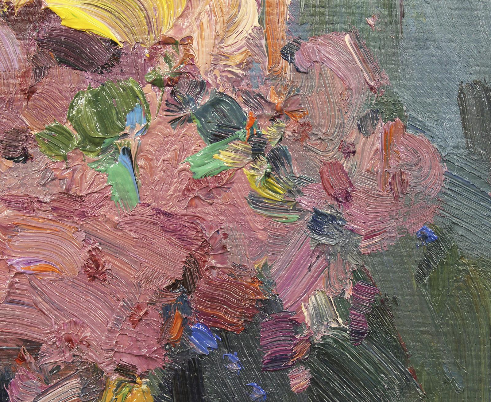Russian Contemporary Art by Yuriy Demiyanov - Phloxes sur Rouge For Sale 2