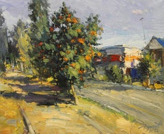 Russische zeitgenössische Kunst von Yuriy Demiyanov – Rowan by the Road