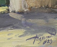 Russian Contemporary Art by Yuriy Demiyanov - Spring Behind the Fence