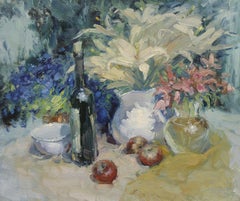 Russian Contemporary Art by Yuriy Demiyanov - Still Life with Lilies