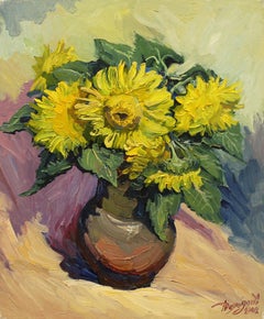 Russian Contemporary Art by Yuriy Demiyanov - Sunny Flowers