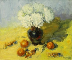 Art contemporain russe de Yuriy Demiyanov - Tangerines et bonbons