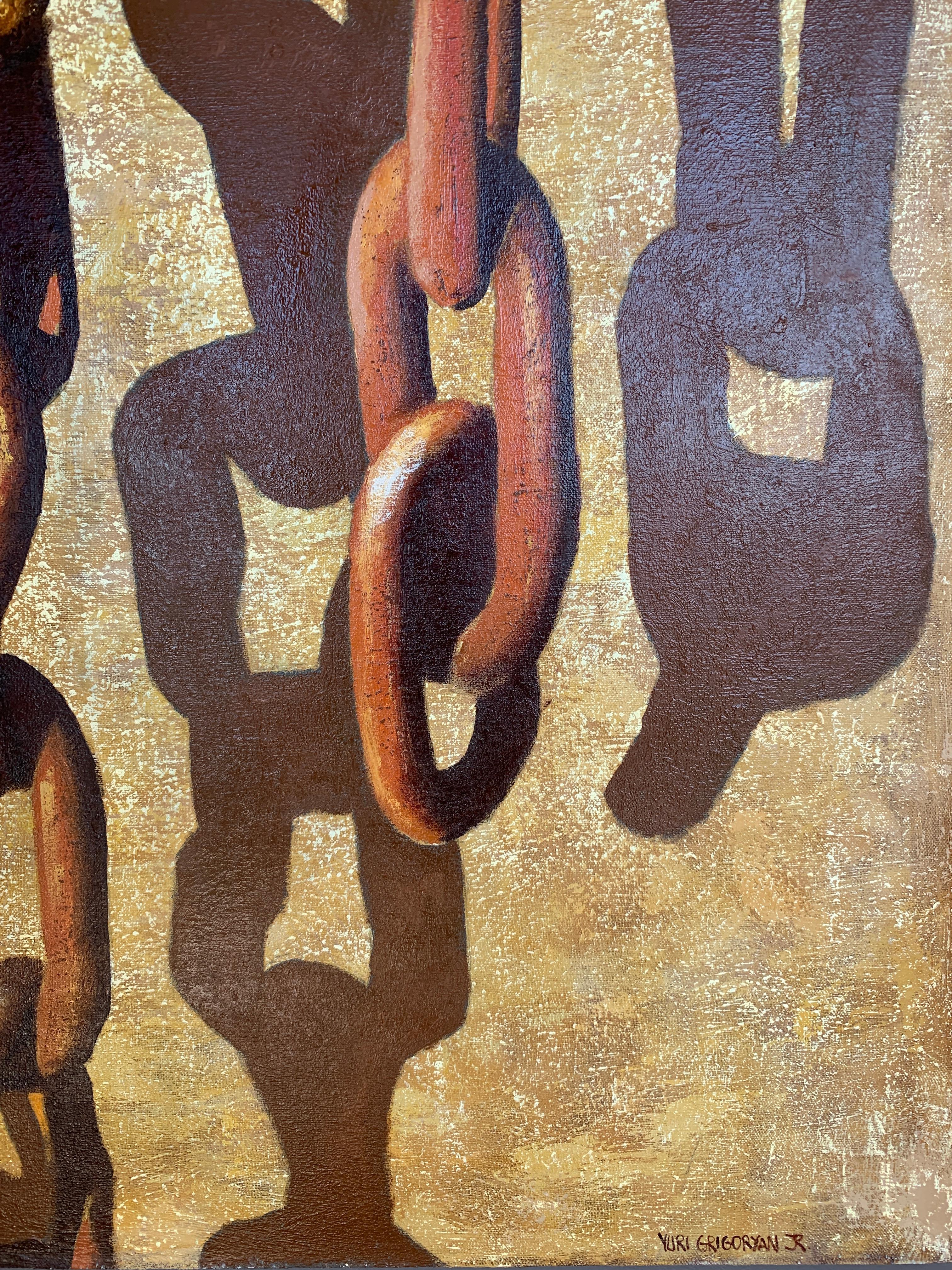 Chains 2 - Painting by Yuriy Grigoryan