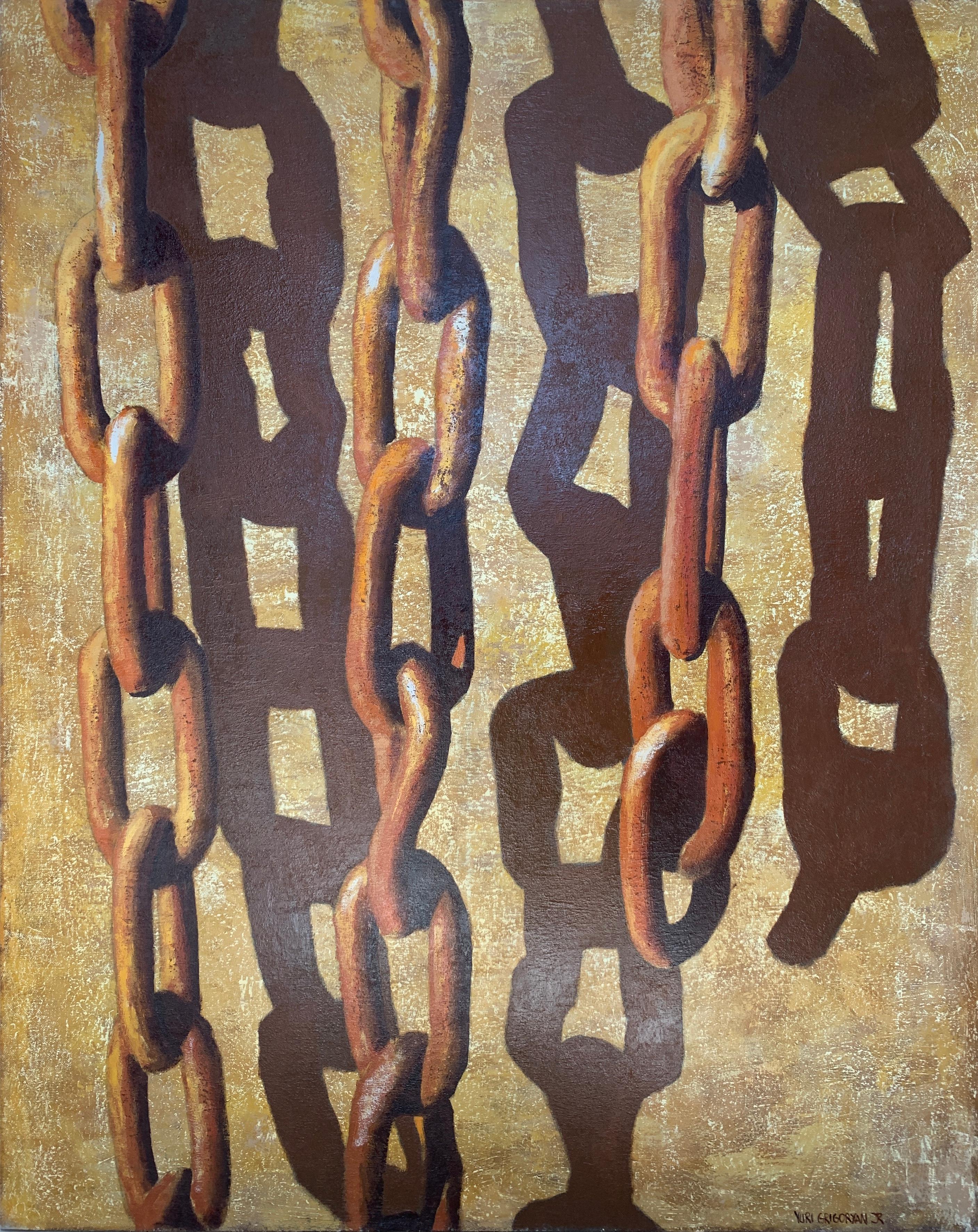 Yuriy Grigoryan Figurative Painting - Chains 2