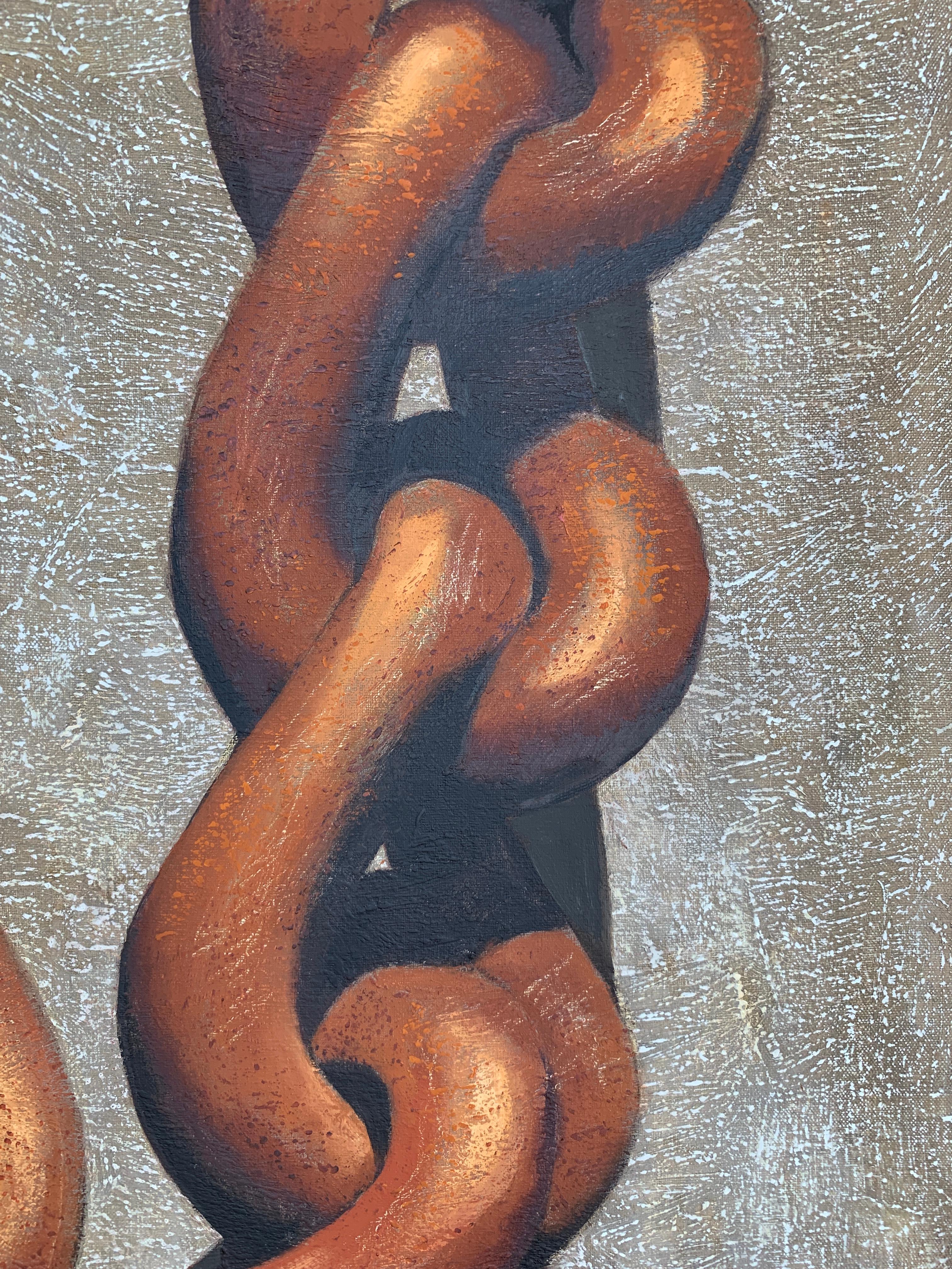 Chains 3 - Painting by Yuriy Grigoryan