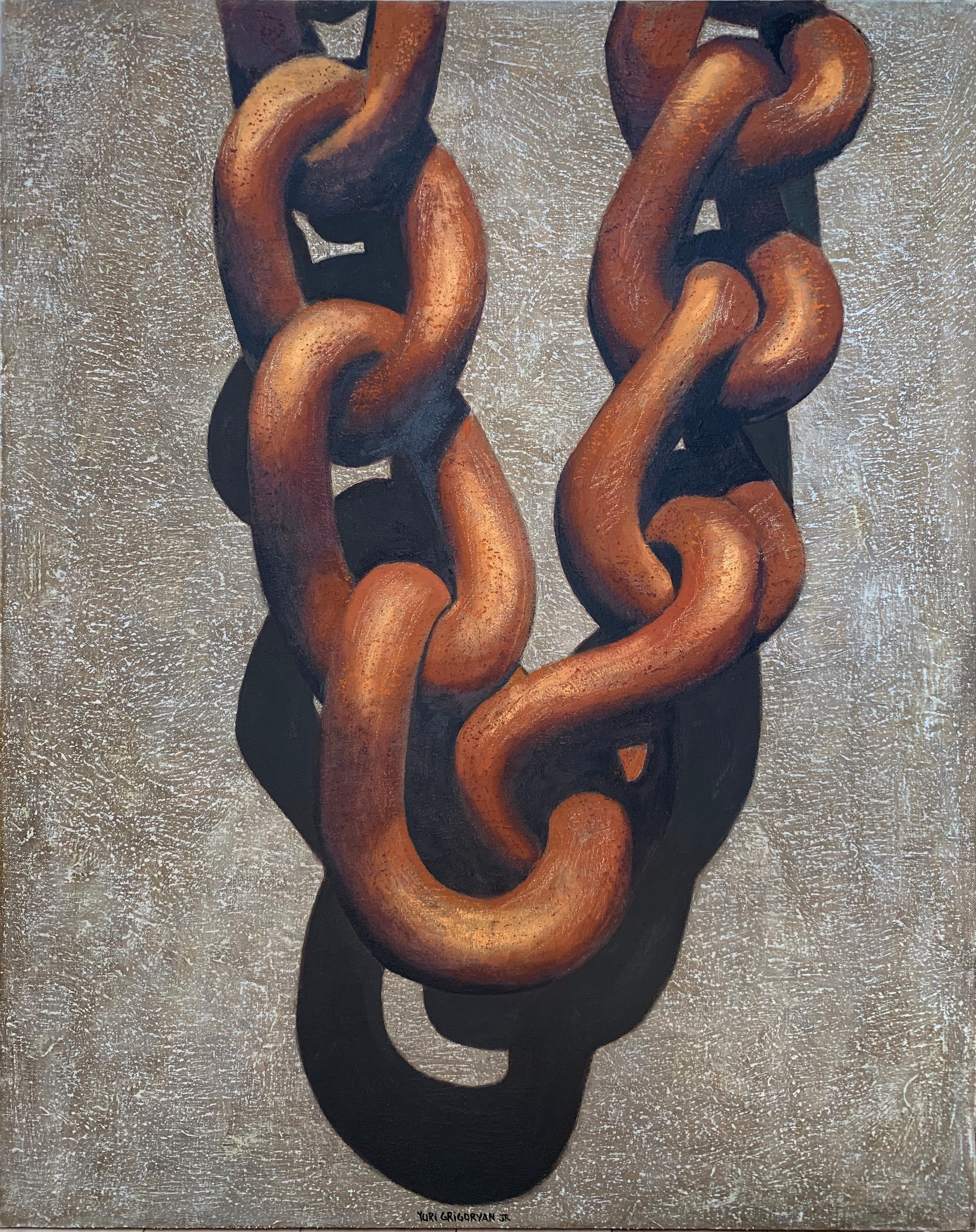Yuriy Grigoryan Figurative Painting - Chains 3