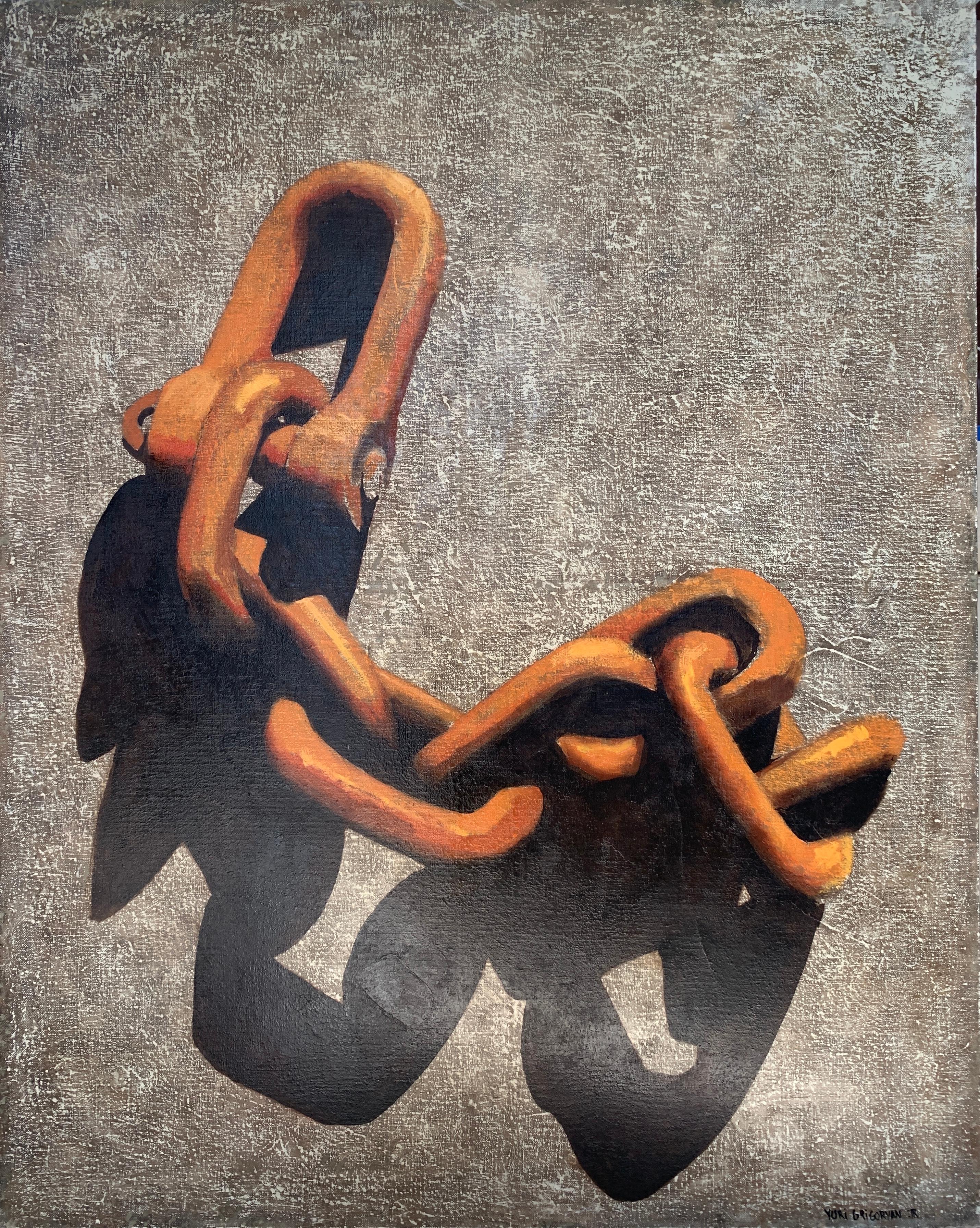 Yuriy Grigoryan Abstract Painting - Chains