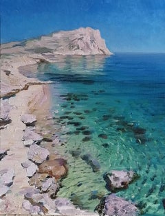 By the Sea, Impressionist Landscape Painting, Oil on Canvas, 2025