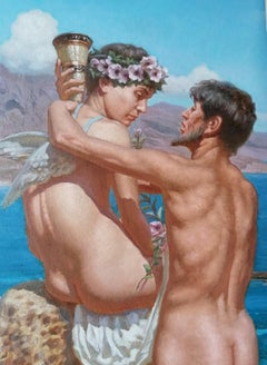 "Friends by the seaside"