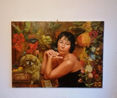 Lyuda et Jesse, portrait réaliste, huile sur toile, 2005