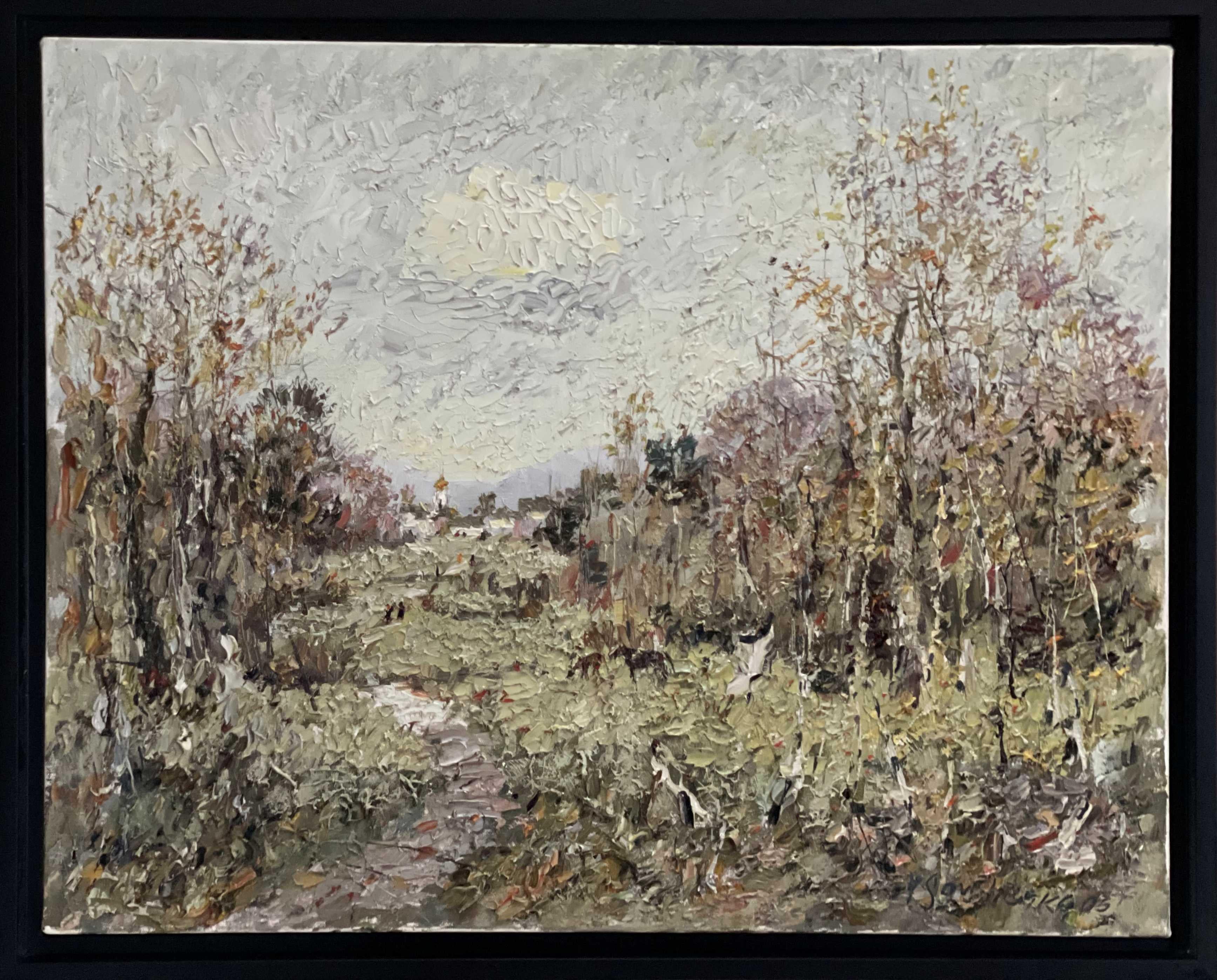 Landscape Painting Yuriy Savchenko - Route vers le village