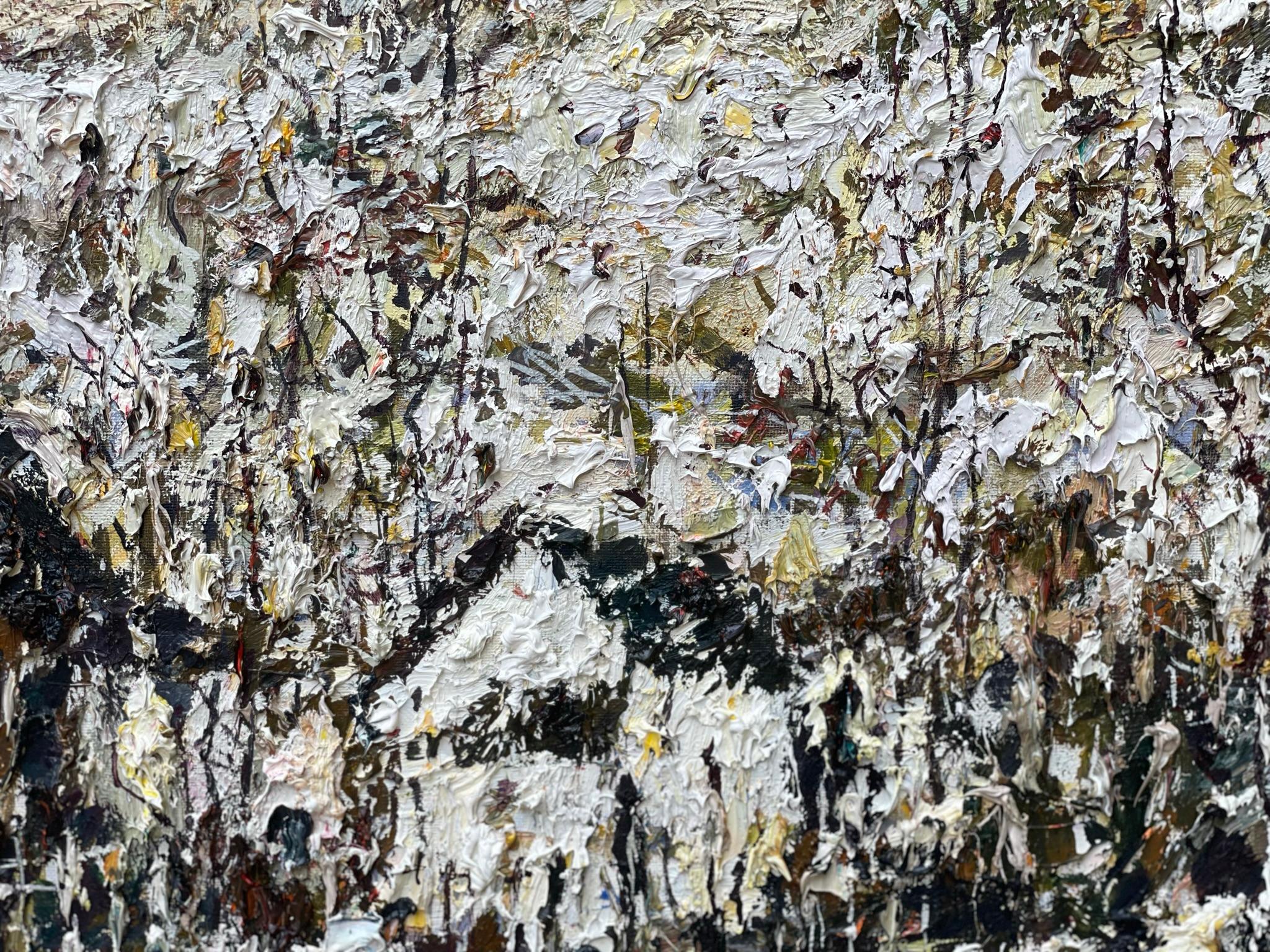 Der Wintertag (Expressionismus), Painting, von Yuriy Savchenko