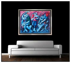 Yuri Yuroz Large Original Painting Oil Painting On Canvas Modern Cubism Artwork