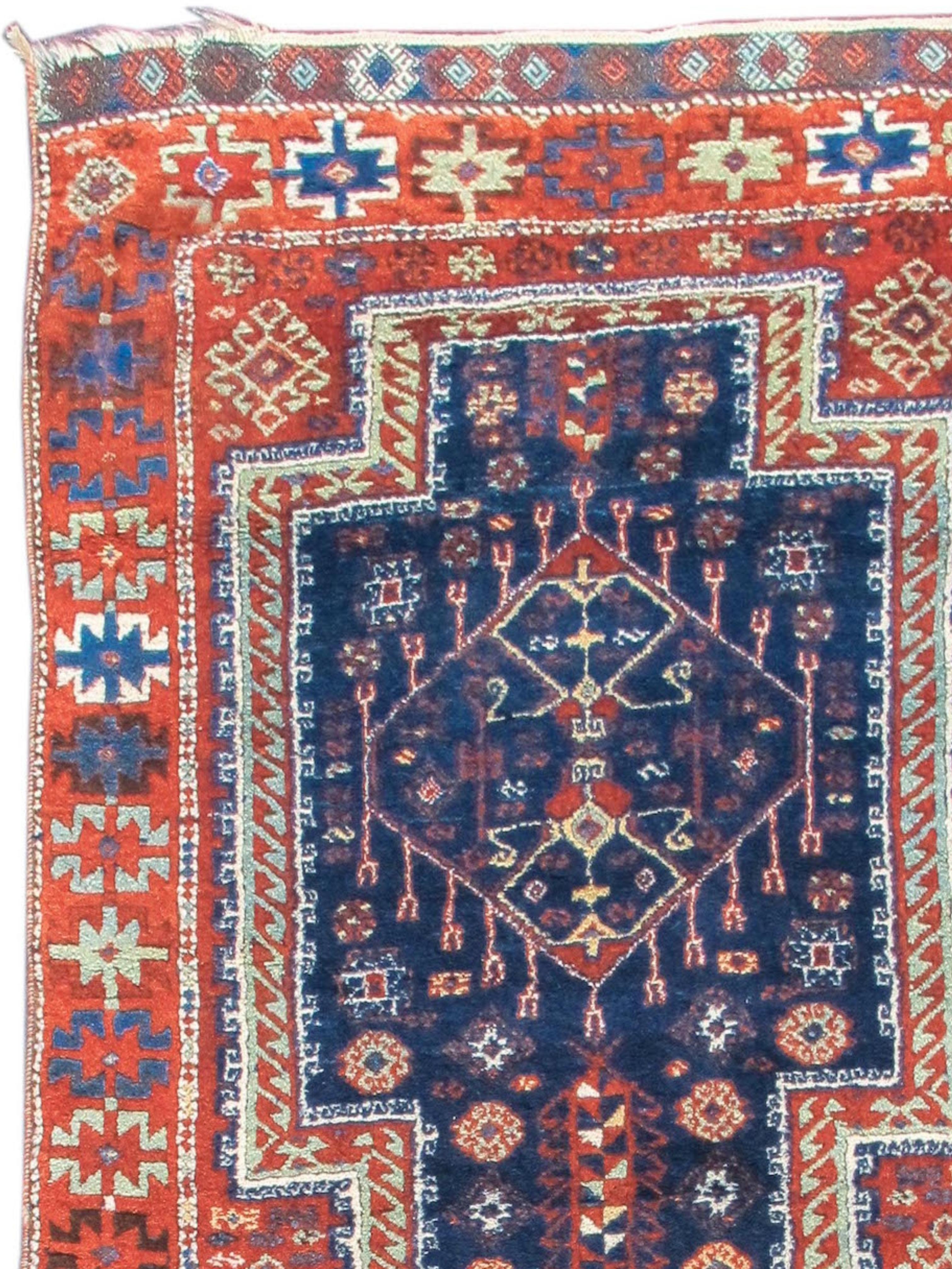 Hand-Knotted Yuruk Long Rug, 19th Century For Sale