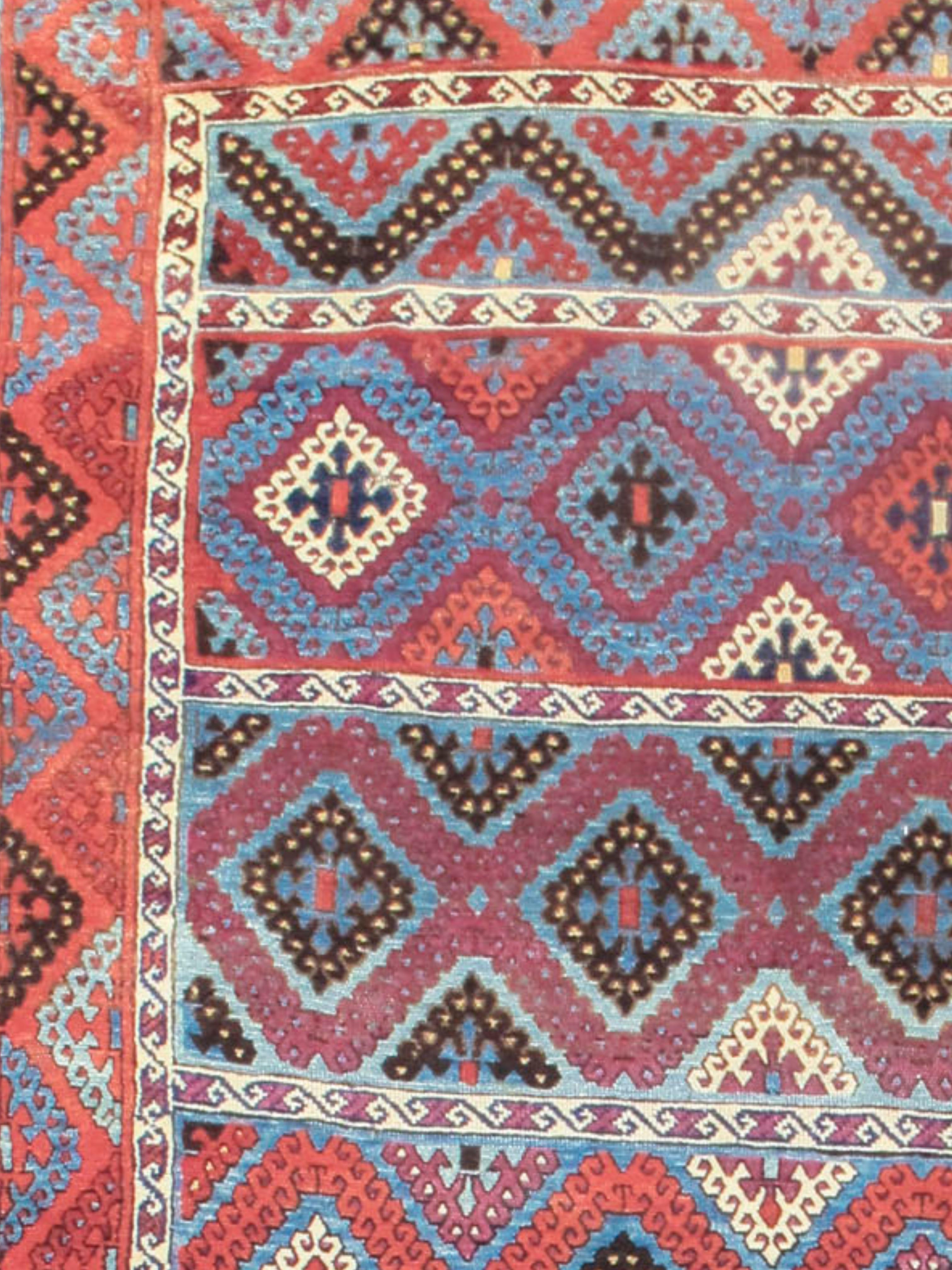 Hand-Knotted Yuruk Rug, 19th Century For Sale