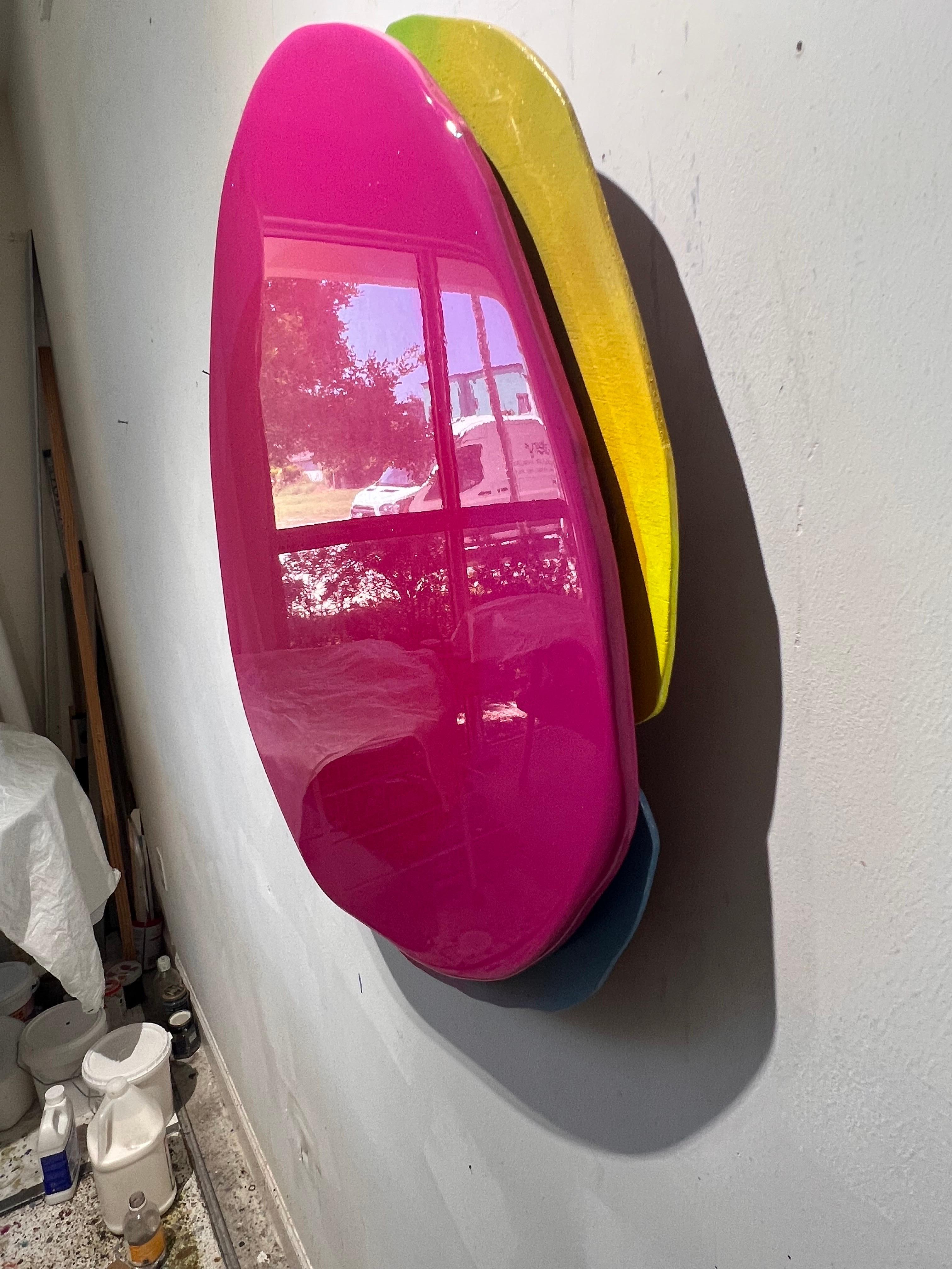 Pittura acrilica su legno intitolata 