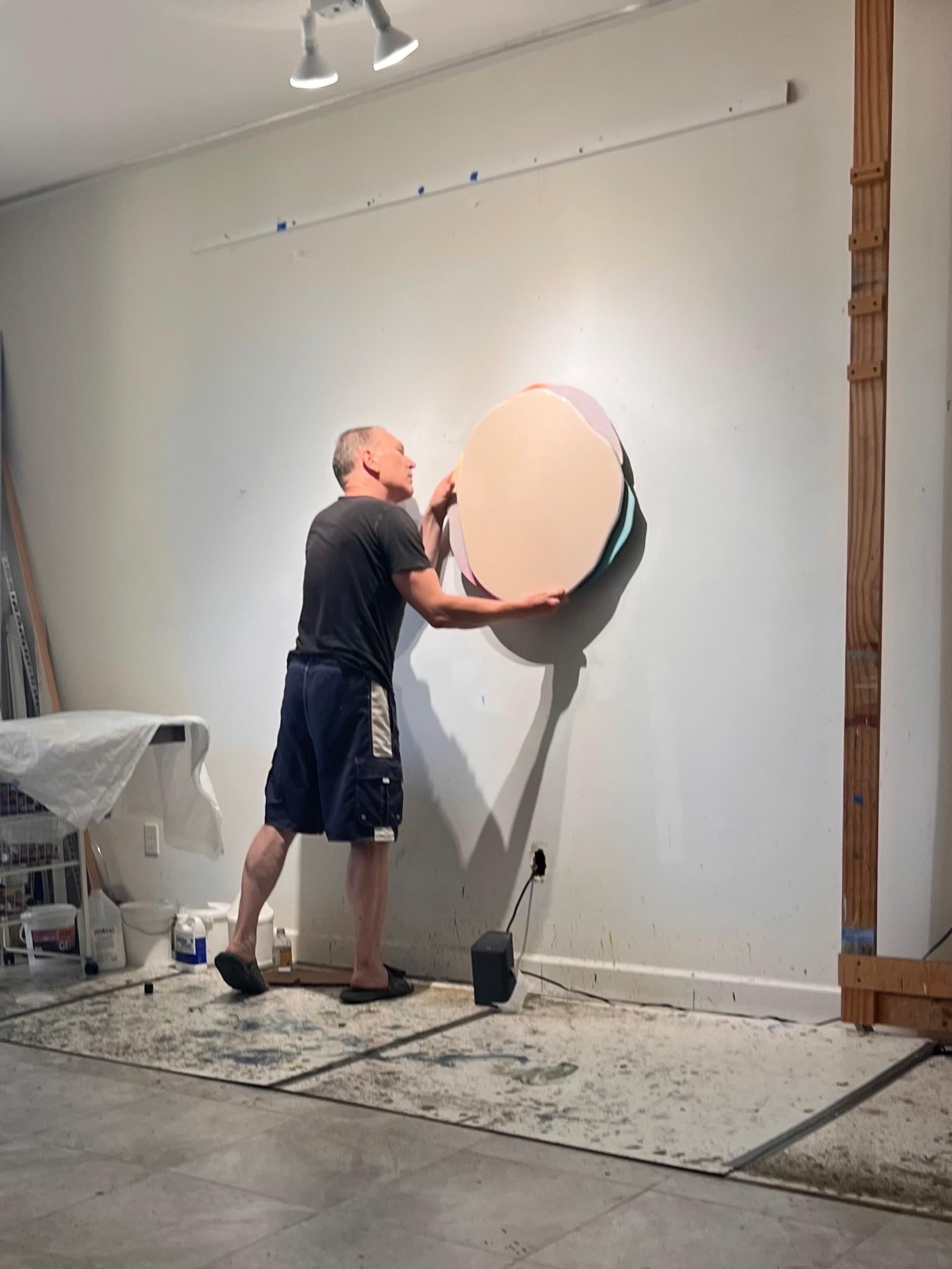 Pittura acrilica su legno intitolata 