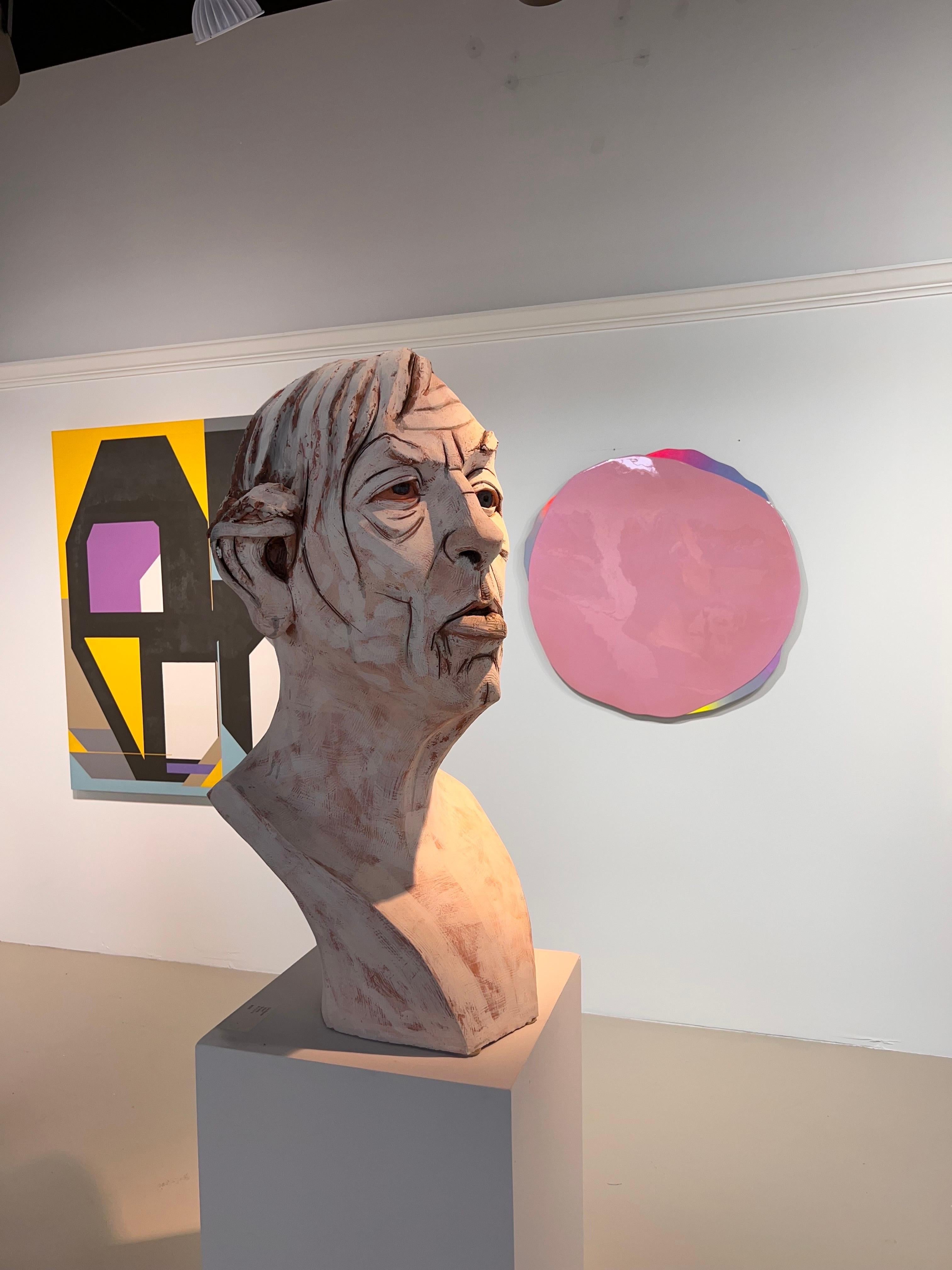 Pittura acrilica su legno intitolata 
