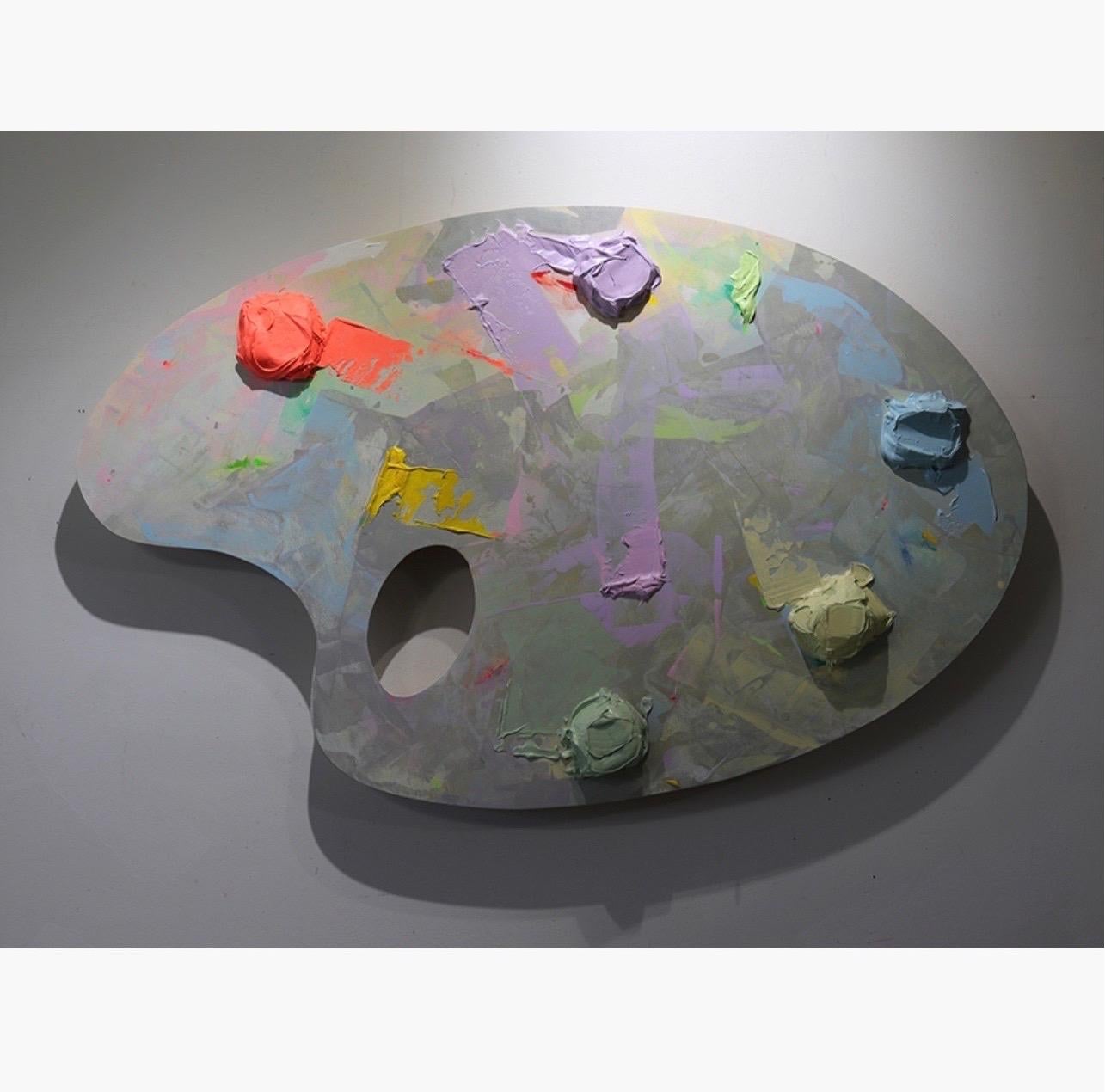 Abstract Painting di Yury Darashkevich - Dietro le quinte Palette #6 Soft