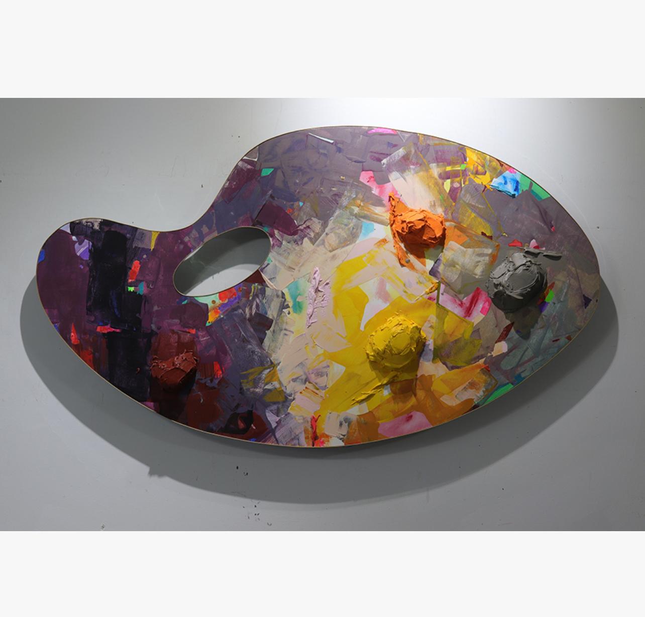 Abstract Painting Yury Darashkevich - Derrière les coulisses de la palette n° 9
