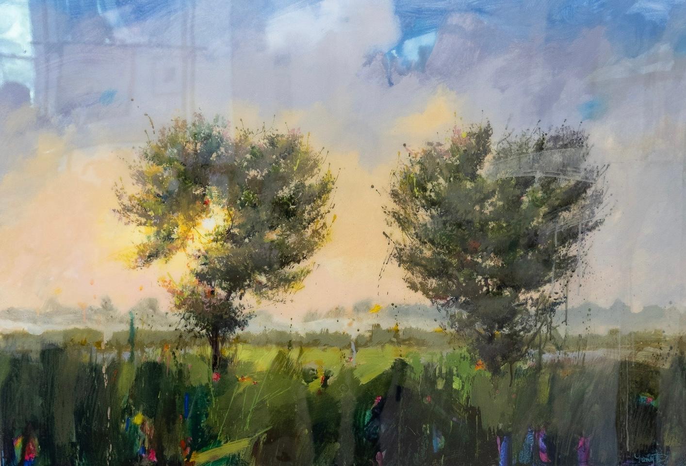 Dúo Interacción Yury Darashkevich, Paisaje contemporáneo horizontal, resina