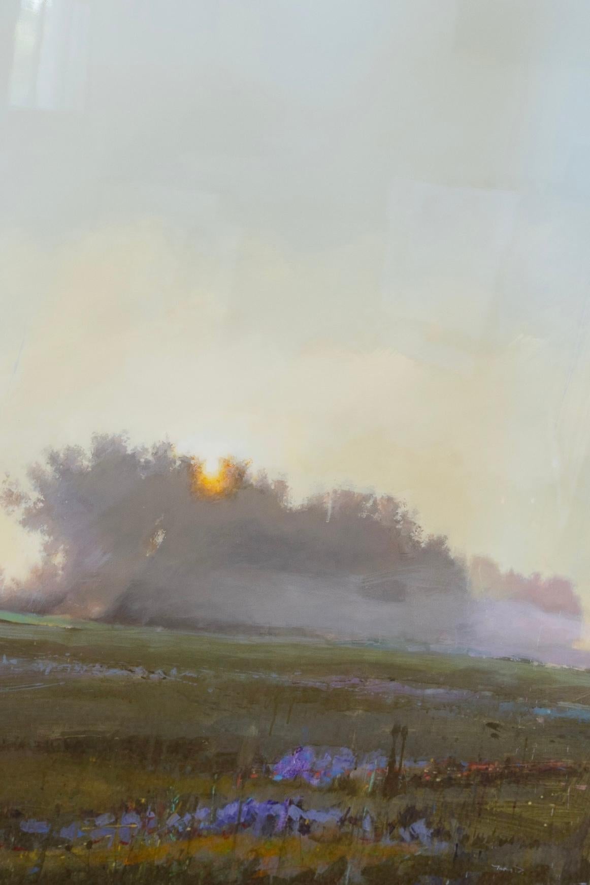 Campo de lavanda Yury Darashkevich, Paisaje contemporáneo alto, resina