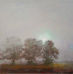 Misty Trees Landscape