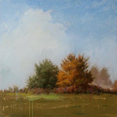 La periferia Yury Darashkevich, paesaggio contemporaneo quadrato, resina
