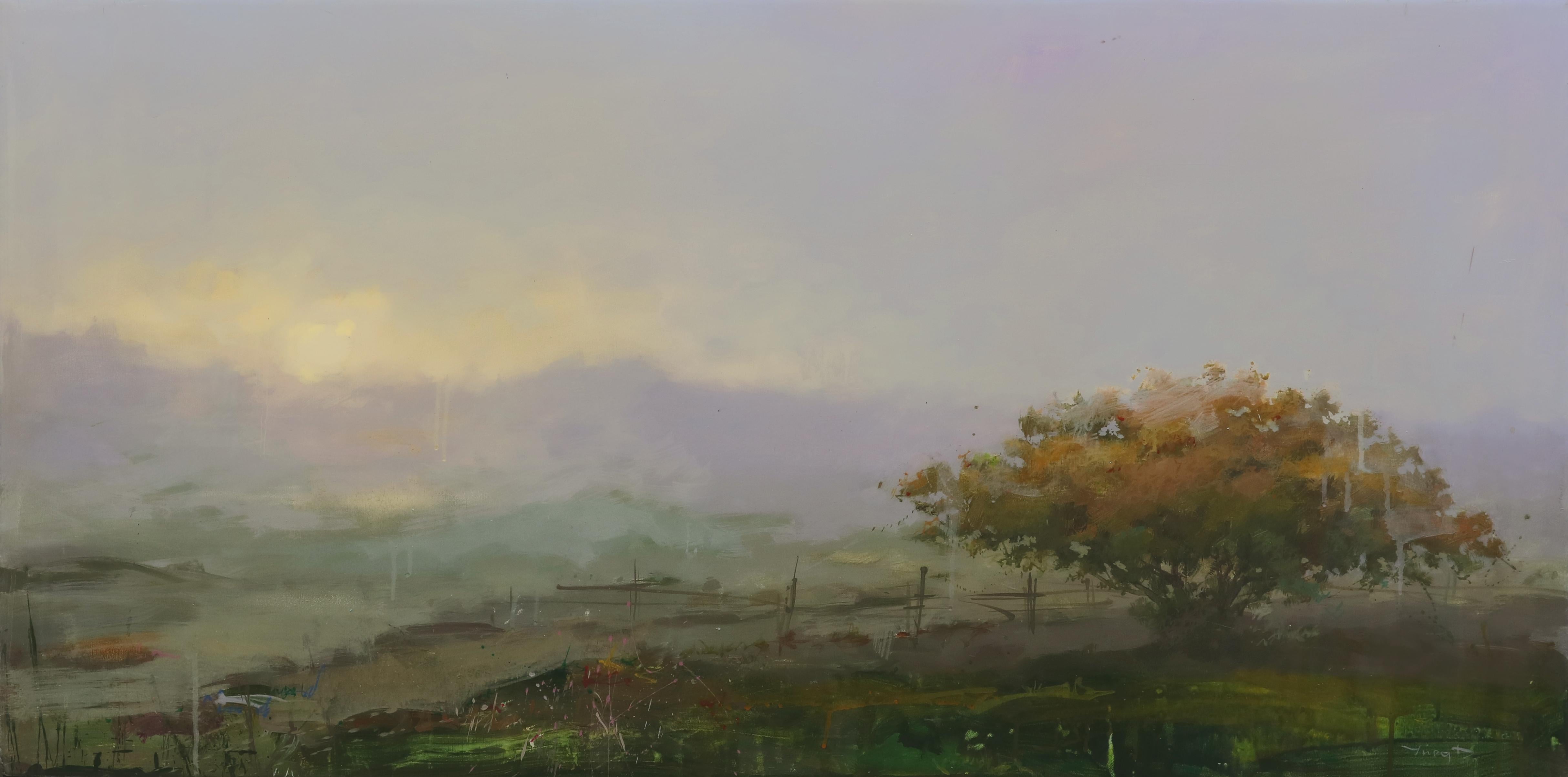 Waiting for the Sun: Abstract Landscape Painting