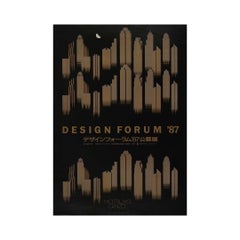 Original 1987 Yusaku Kamekura "Design Forum '87" Japanese Poster