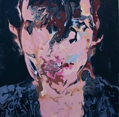 Selfie, 100x100 cm, acrílico sobre lienzo
