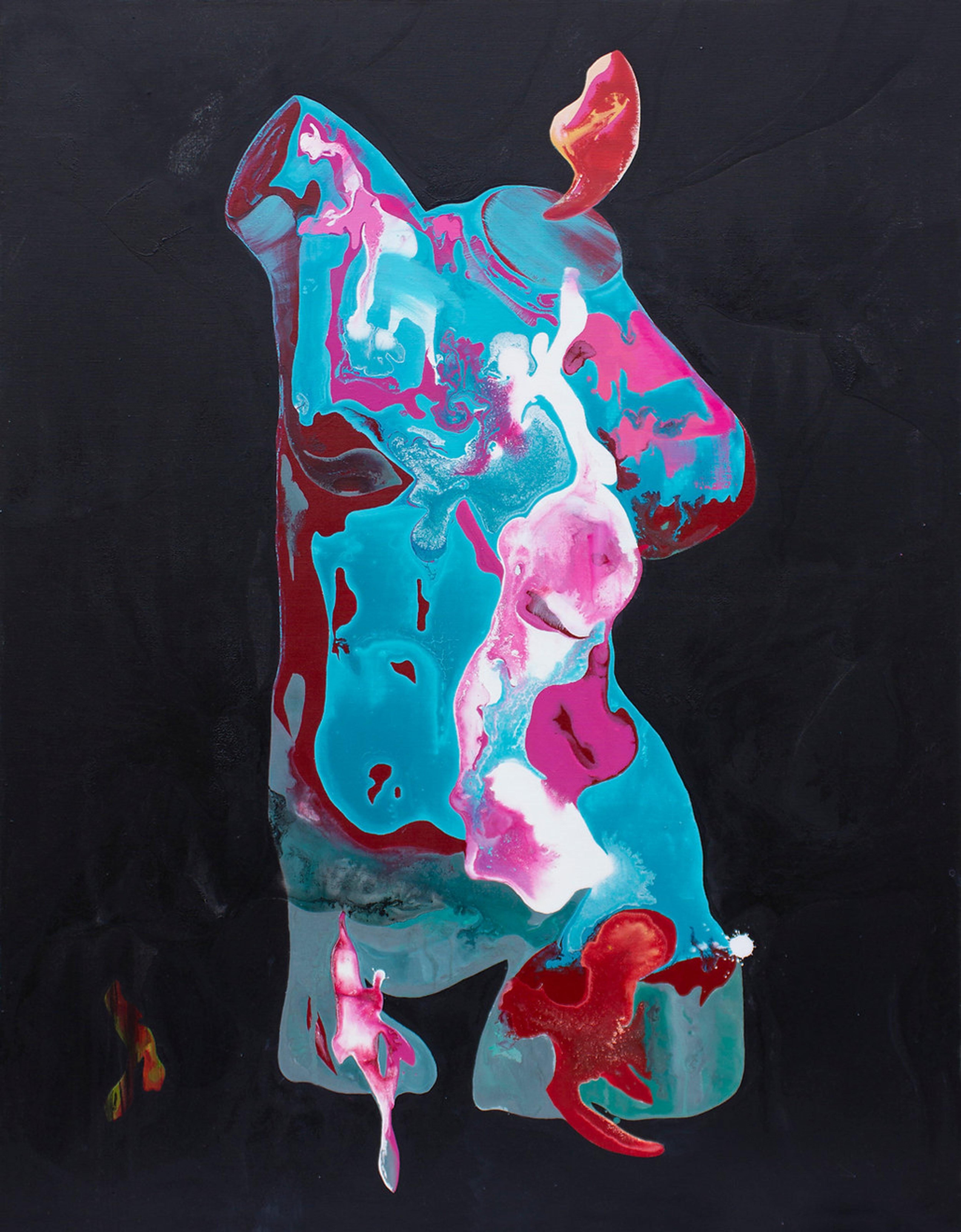 Abstract Painting de Yustina Komissarov - Venus 130x100cm, acrílico sobre lienzo