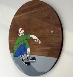 Throw Stone Wood Panel