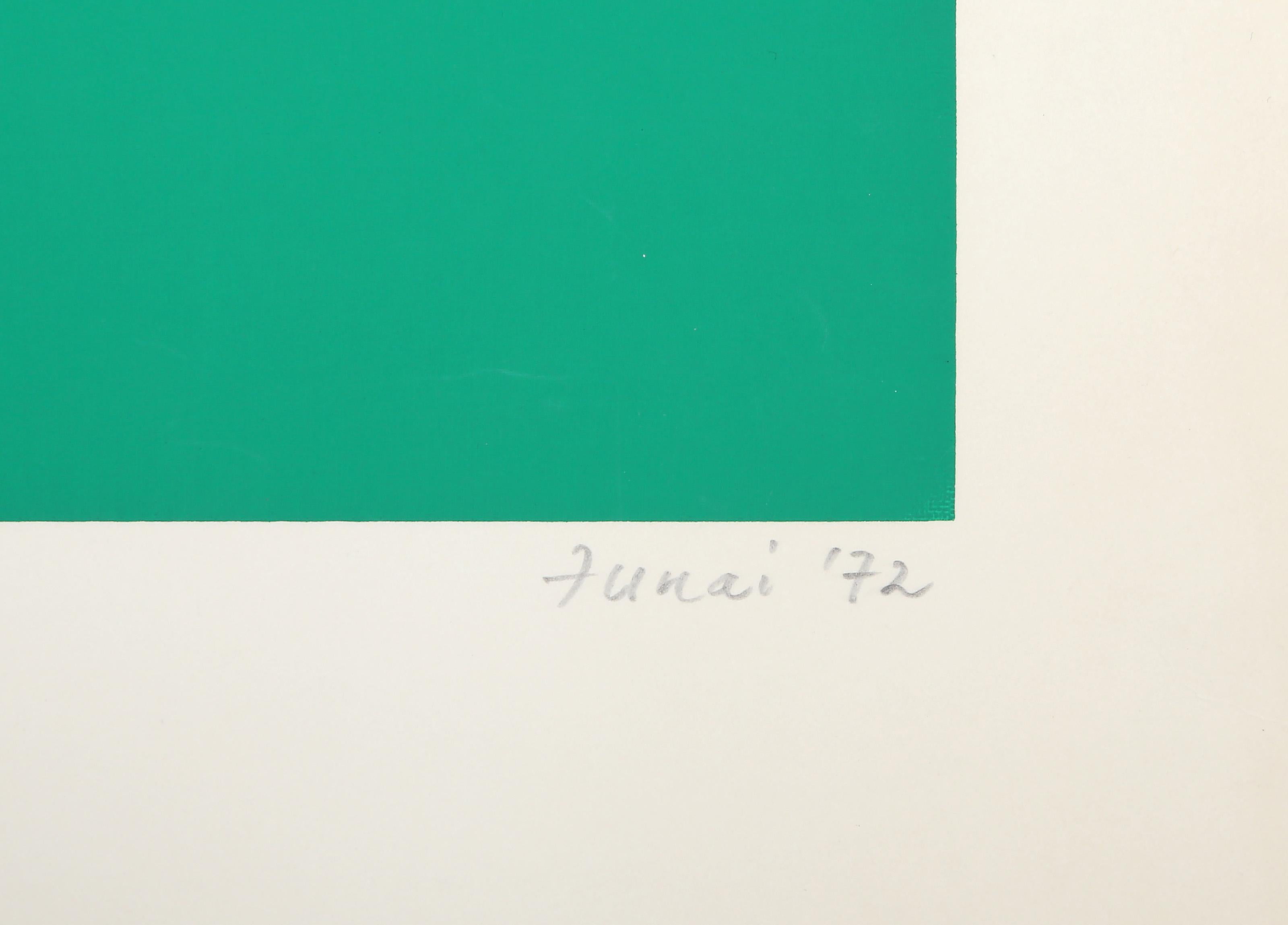 Rondo V, serigrafia astratta geometrica firmata da Yutaka Funai 2
