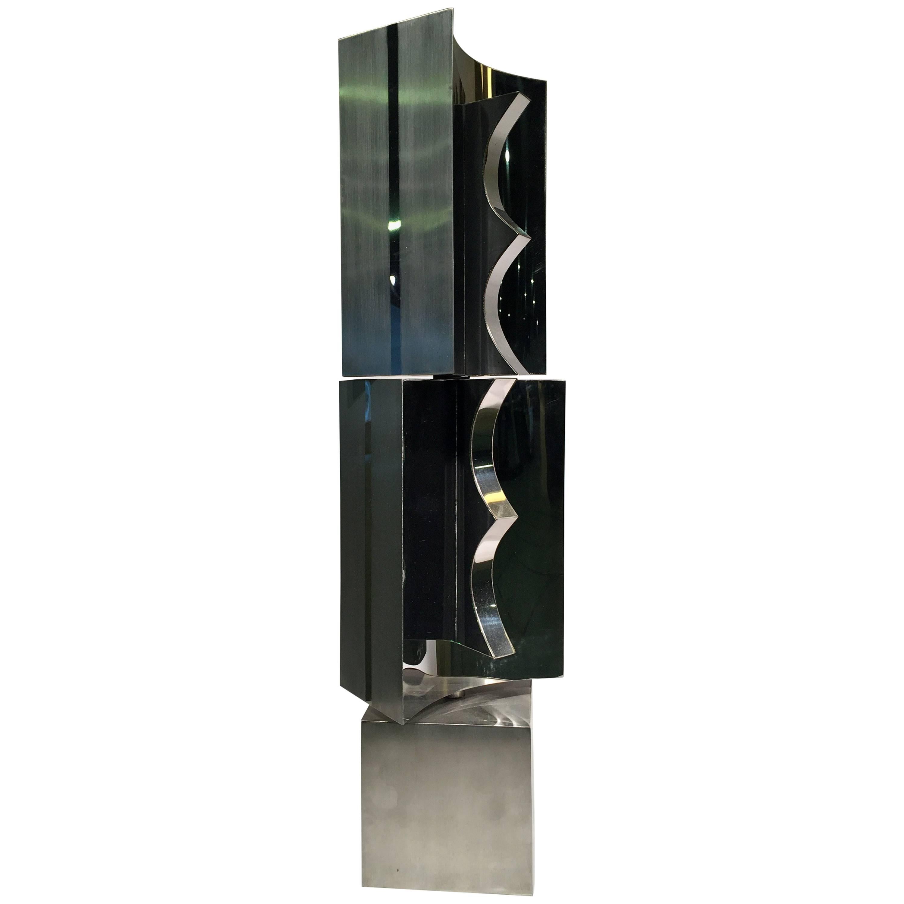 Yutaka Toyota Brazilian Stell Sculpture with Movement, circa 1982 For Sale