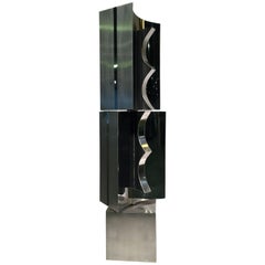 Yutaka Toyota Brazilian Stell Sculpture with Movement, circa 1982