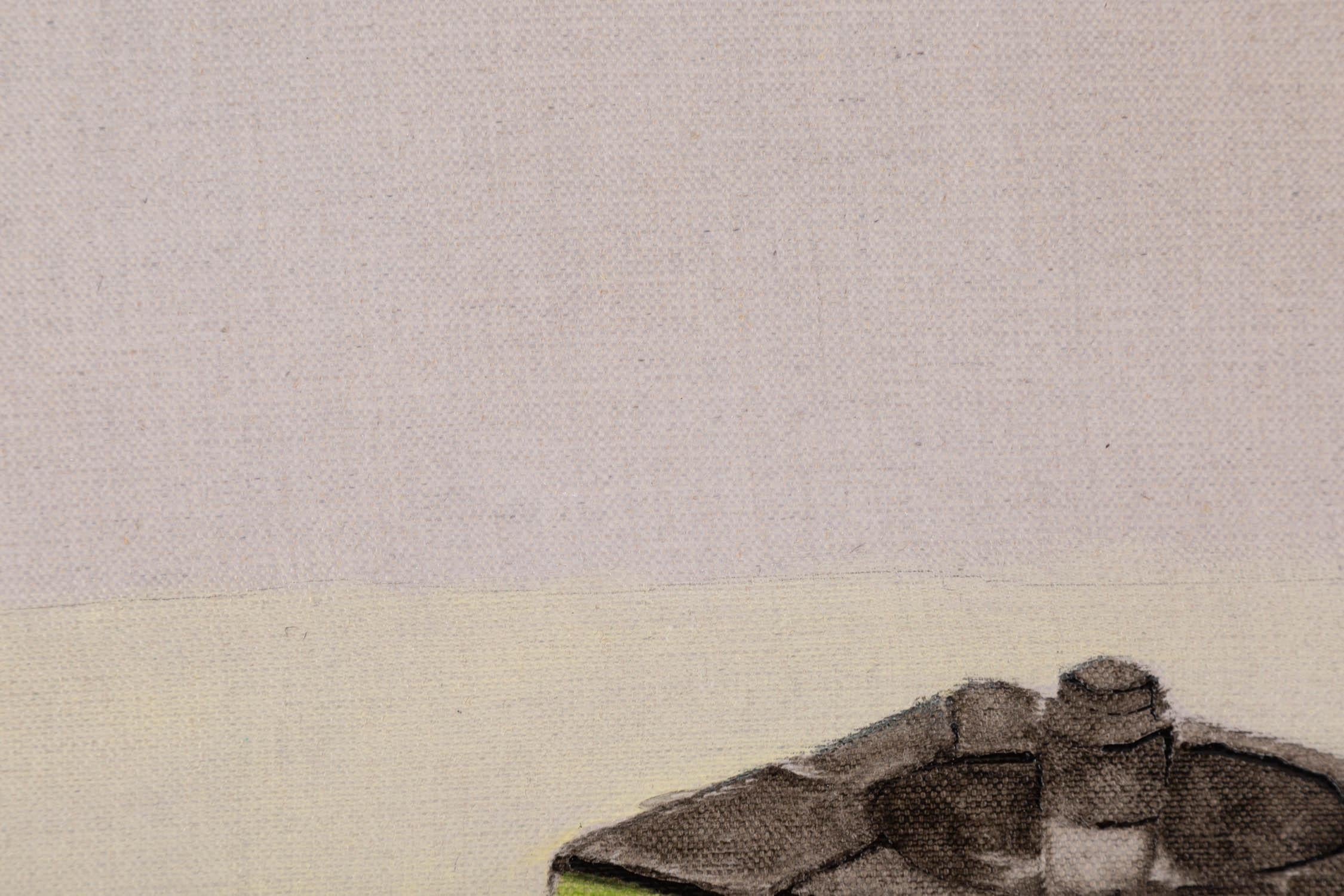Yutong Zhao Stillleben Original Mixed Media „Der Rubin ist zerbrochen“ im Angebot 4