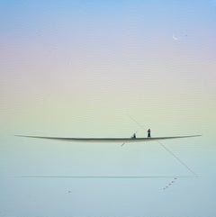 Dreamscape V91. Paysage aquatique minimaliste Scène Tranquil Serenity Peace