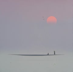 Dreamscape V93. Paysage aquatique minimaliste Scène Tranquil Serenity Peace