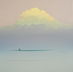 Dreamscape V95. Paysage aquatique minimaliste Scène Tranquil Serenity Peace