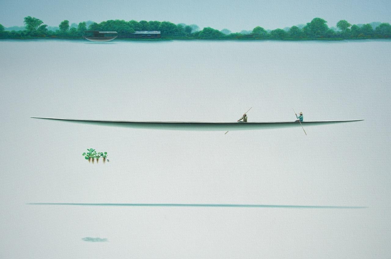 De camino #2.Paisaje acuático.Minimalismo.Paisaje tranquilo Serenidad Paz en venta 3